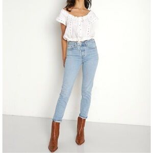 Levi’s Wedgie W24 (0/00) Icon Women’s Jeans Tango Light Wash High Rise Premium